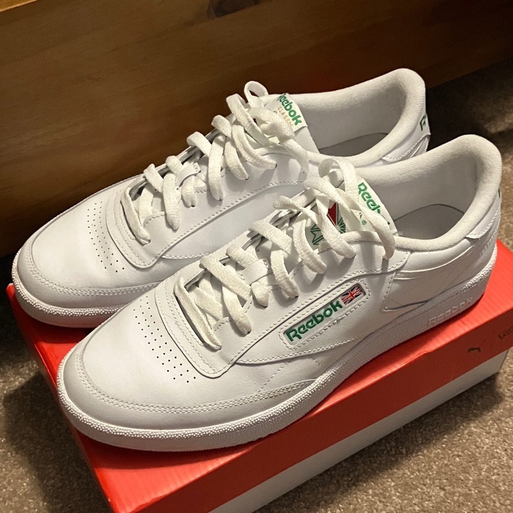 White Reebok Classics Size 10.5